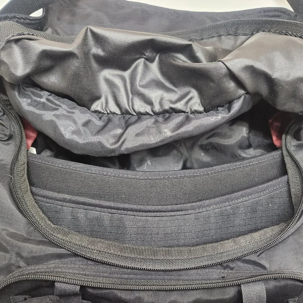 rei musette laptop black red crossbody bag